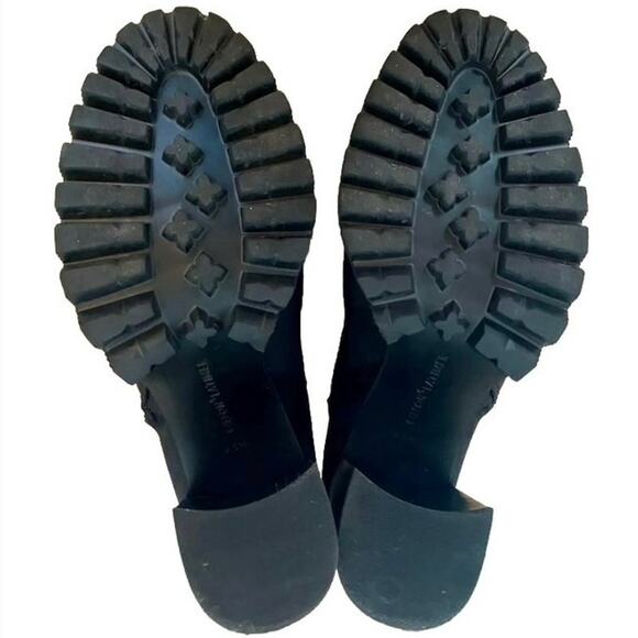 EUC Gibson & Latimer Jada leather platform lug sole booties 9.5 utility punk emo - Picture 9 of 11